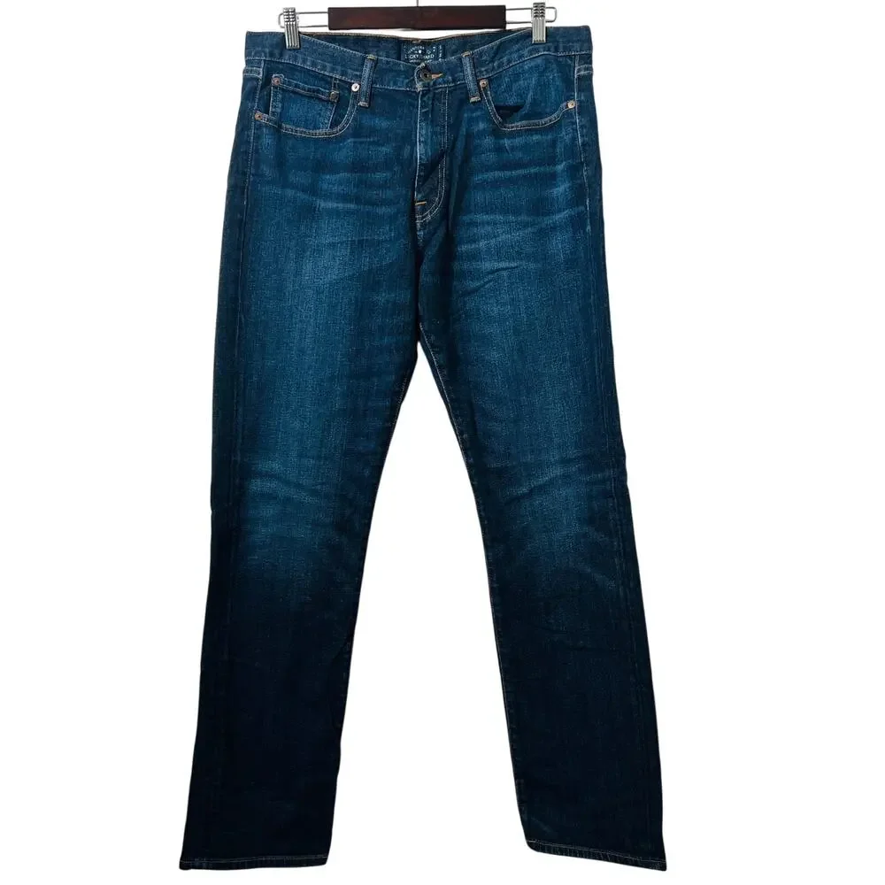 Lucky Brand Jeans Men's Size 34X32 Blue 410 Athletic Fit Straight Leg Denim